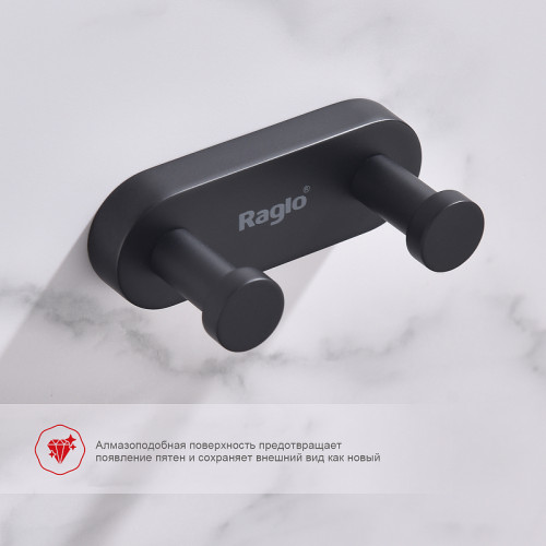 Вешалка для полотенец Raglo R300.052.06 Черный матовый