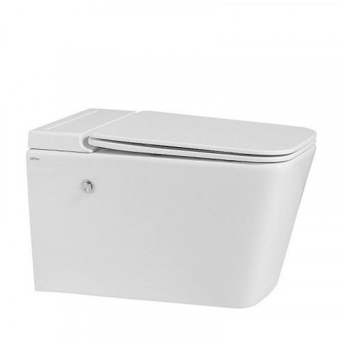 Комплект унитаза с инсталляцией Abber Rechteck AC1202P-AC0101P цвет Белый с сиденьем Микролифт