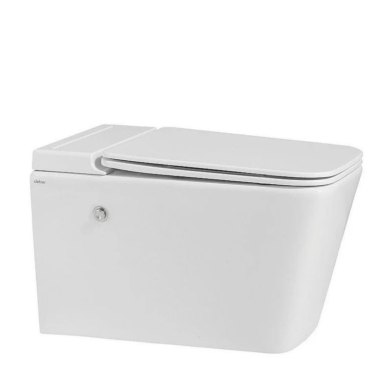 Комплект унитаза с инсталляцией Abber Rechteck AC1202P-AC0101P цвет Белый с сиденьем Микролифт