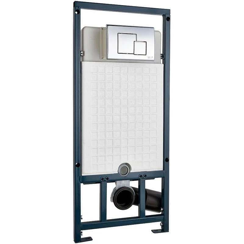 Унитаз с инсталляцией Ceramicanova Vogue CN4008T + WeltWasser WW Marberg 507 10000005949+10000005953 с сиденьем Микролифт с клавишей смыва Хром глянцевый