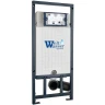 Унитаз с инсталляцией Ceramicanova Vogue CN4008T + WeltWasser WW Marberg 507 10000005949+10000005953 с сиденьем Микролифт с клавишей смыва Хром глянцевый