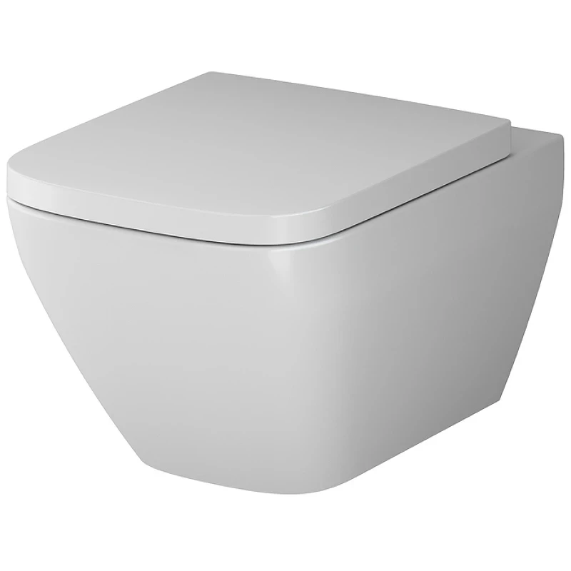 Унитаз AM.PM Spirit V2.0 Square FlashClean C701701SC подвесной с сиденьем микролифт фарфор подвесной