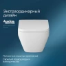 Унитаз AM.PM Spirit V2.0 Square FlashClean C701701SC подвесной с сиденьем микролифт фарфор подвесной