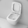 Унитаз AM.PM Spirit V2.0 Square FlashClean C701701SC подвесной с сиденьем микролифт фарфор подвесной