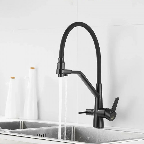 Смеситель для кухни Rose R558H цвет Черный