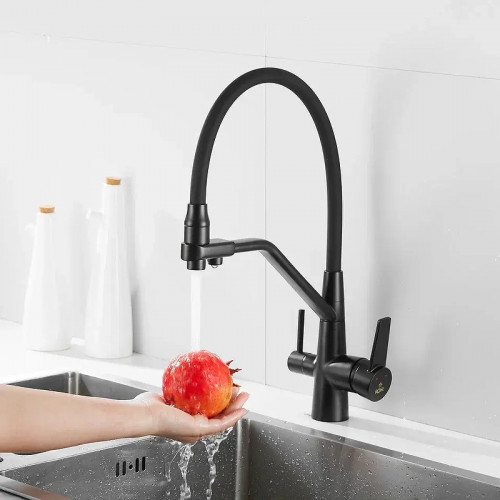 Смеситель для кухни Rose R558H цвет Черный