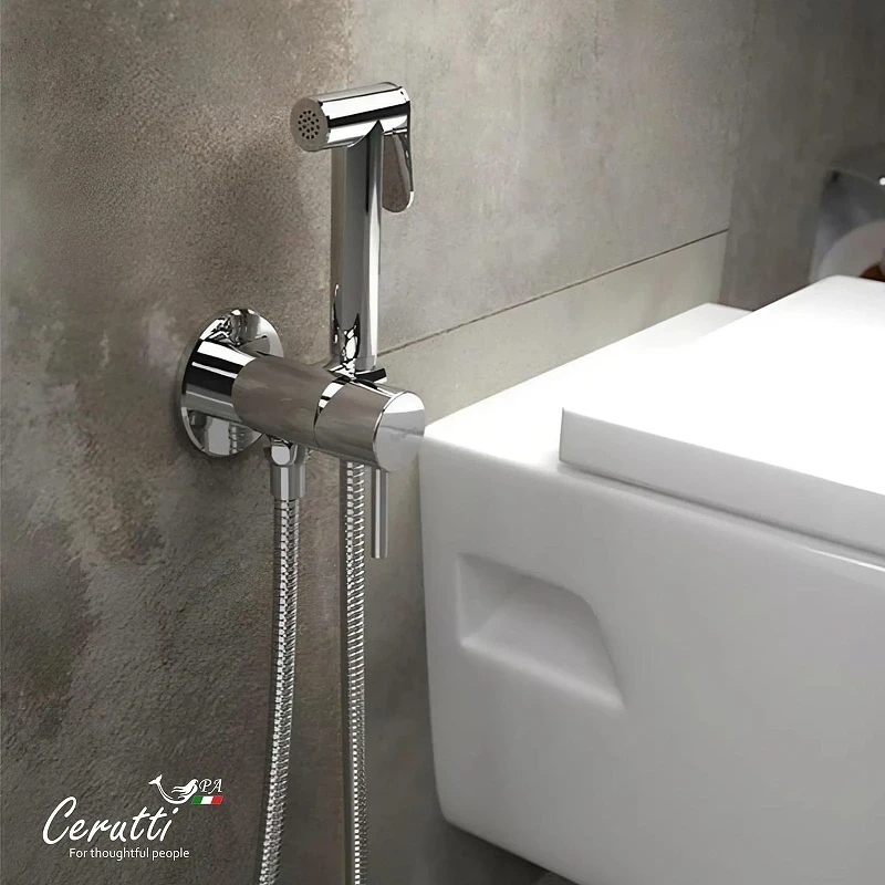 Гигиенический душ со смесителем Ceruttispa Брайс (Braies) SH CT12119 12119 цвет Хром глянцевый