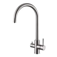 Смеситель для кухни Oliveeka KS OL-458022-BN цвет Никель матовый