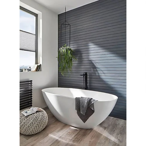 Смеситель для ванны Hansgrohe Metropol 32532670 Черный матовый латунь однорычажный на пол с аэратором, с держателем для душа, с душевым гарнитуром