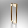 Душевая дверь Vincea Alpha 80 VDP-3AL800CLG профиль Брашированное золото стекло прозрачное