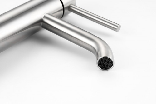 Смеситель для раковины Knotlor Eclipse SS-20 цвет Матовая сталь