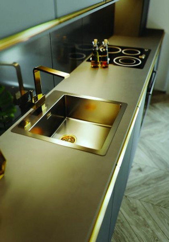 Смеситель для кухни Alveus Laguna Monarch Gold new 1134828 Золото латунь