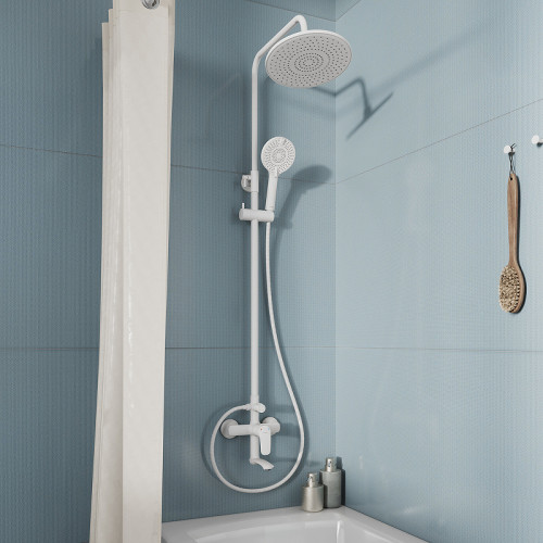 Душевая система Milardo Rora RORWT4FM06 Белая матовая