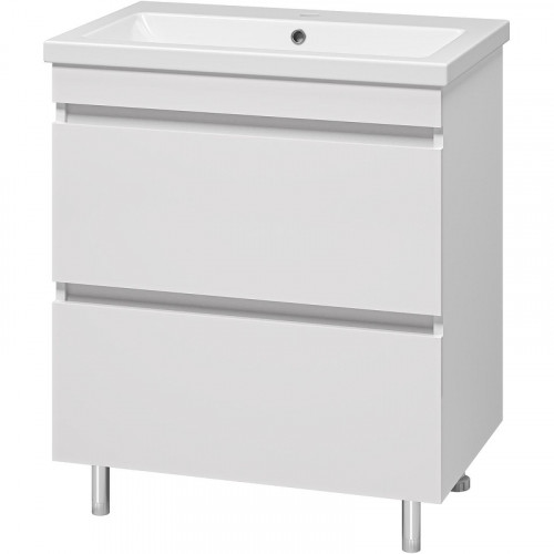 Тумба с раковиной Misty Енисей 70 УТ000015502 Белая