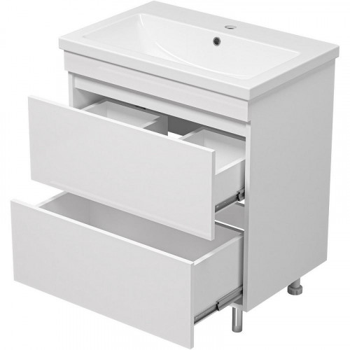 Тумба с раковиной Misty Енисей 70 УТ000015502 Белая