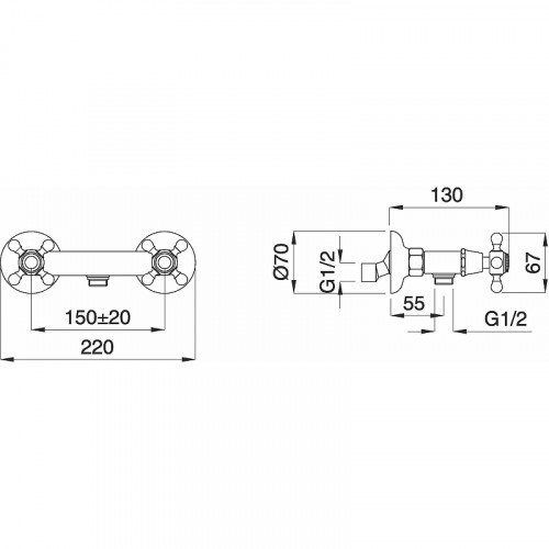 Смеситель для душа Migliore Revival 19490