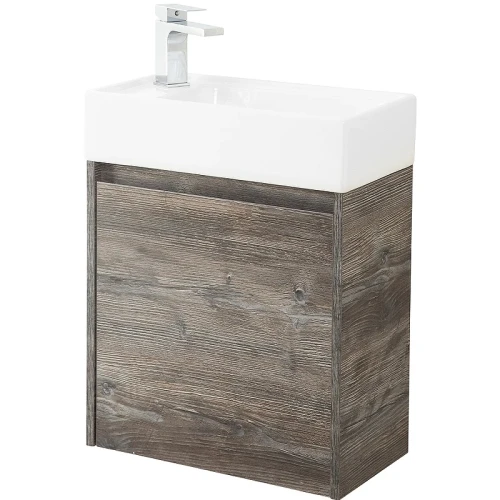 Тумба под раковину BelBagno Kraft Mini 50 L KRAFT MINI-500/260-1A-SO-PP-L подвесная Pino Pasadena МДФ / ЛДСП
