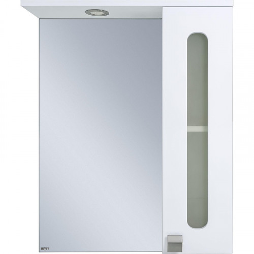 Зеркало со шкафом Misty Урал 60 R Э-Ура-04060-021П с подсветкой Белое