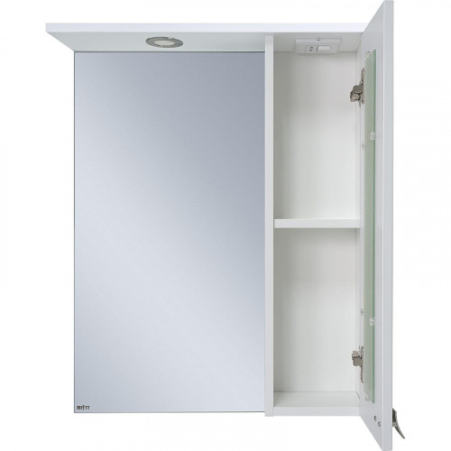 Зеркало со шкафом Misty Урал 60 R Э-Ура-04060-021П с подсветкой Белое