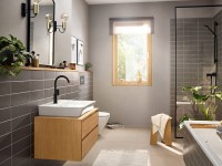 Смеситель для раковины Hansgrohe Rebris E 72576670 Черный матовый латунь
