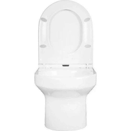 Унитаз с инсталляцией Jacob Delafon Elite EDX114RU-00 + Grohe Rapid SL 38721001 с сиденьем Микролифт и клавишей смыва Хром