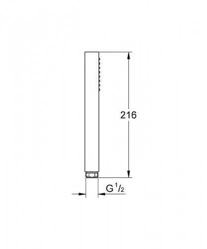 Ручной душ Grohe Euphoria Cube Stick 27699000 Хром пластик