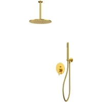 Душевая система Whitecross Y brushed gold YSET12GLB Брашированное золото латунь встраиваемый