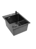 Кухонная мойка Wisent 40 WS34050B/W02-114B/W405B цвет Графит