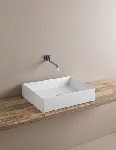 Раковина Artceram Scalino 55 SCL002 01 00 Белая фарфор накладная