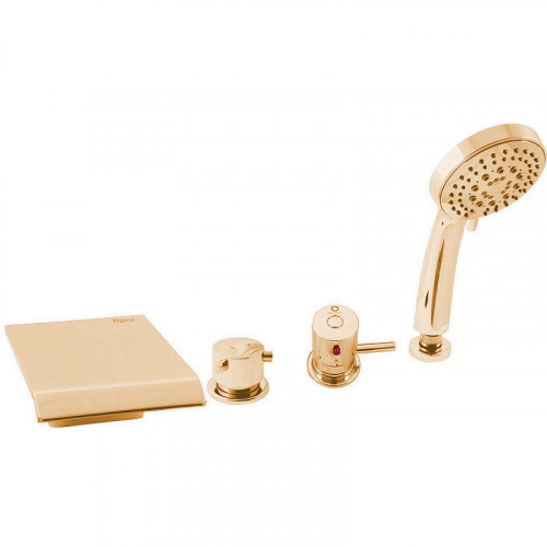 Смеситель на борт ванны Rav Slezak Dunaj Termostat DT273.5PZ с термостатом Золото латунь