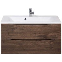 Тумба под раковину BelBagno Marino 90 MARINO-900-2C-SO-RW-P подвесная Rovere Moro МДФ / ЛДСП