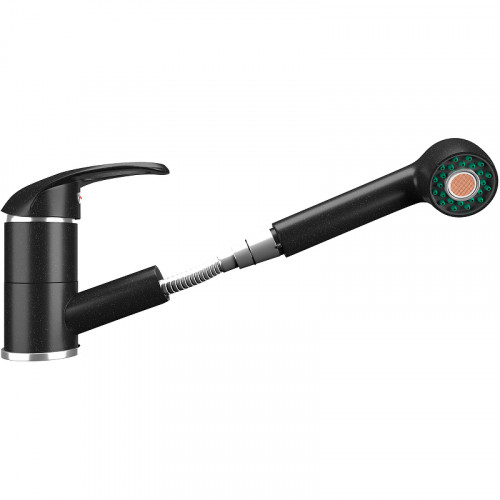 Смеситель для кухни Ulgran Classic U-002-344 Ультра-черный латунь