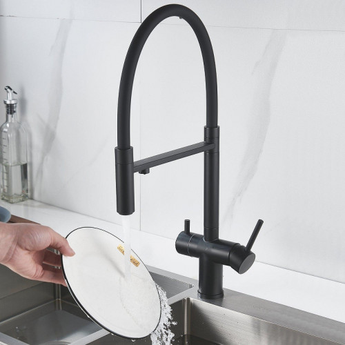 Смеситель для кухни Shevanik S178H цвет Черный