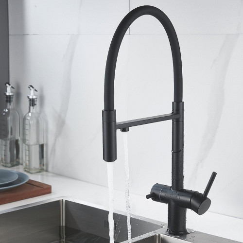 Смеситель для кухни Shevanik S178H цвет Черный