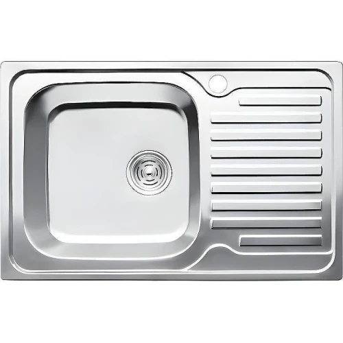 Кухонная мойка Kaiser KSS-7850L Хром со смесителем Splenka S08.45 Хром