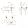 Гигиенический душ со смесителем RGW Shower Panels 581408220-01 цвет Хром