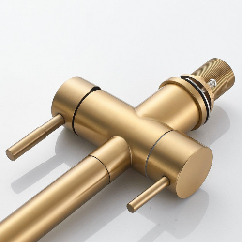 Смеситель для кухни Shevanik S468G цвет Золотой сатин