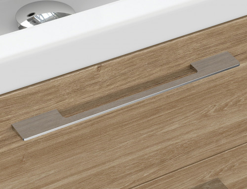 Тумба под раковину Cersanit Lara 80 64138 подвесная Орех МДФ / ЛДСП