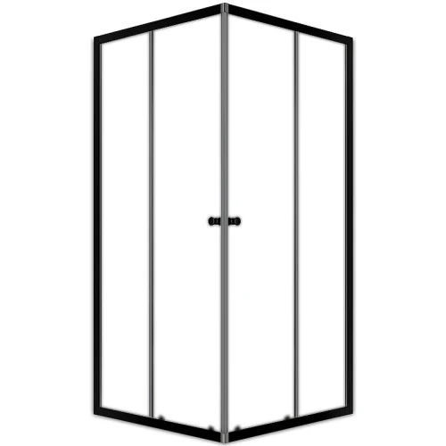 Душевой уголок Melodia della vita Cube 90x90 MCNCB9090MBk профиль Черный стекло матовое