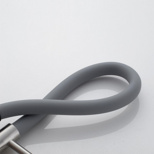 Смеситель для кухни Shevanik S123L-9 цвет Сатин Серый