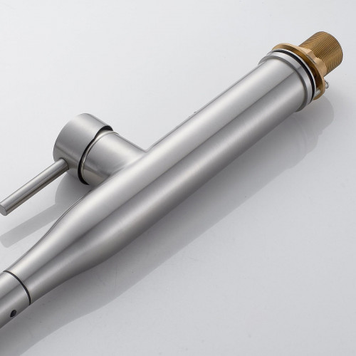 Смеситель для кухни Shevanik S123L-9 цвет Сатин Серый