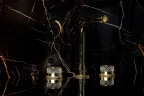 Смеситель для раковины Boheme Aura 152-G-A Золото латунь