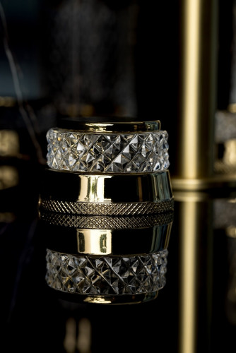 Смеситель для раковины Boheme Aura 152-G-A Золото латунь