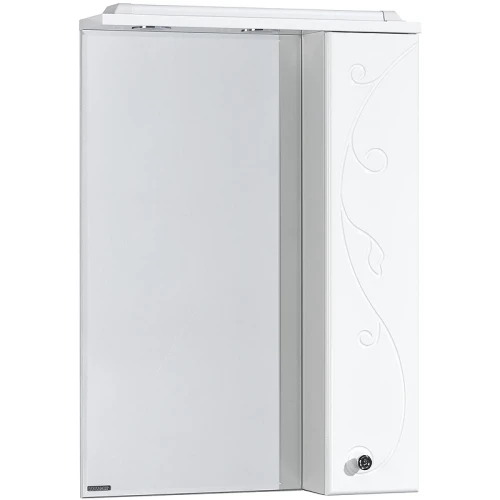 Зеркало со шкафом Aquaton Лиана 65 1A166202LL01R с подсветкой Белое МДФ / ЛДСП, стекло