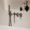 Смеситель для ванны Vincea Villa VTFW-1VL1GM цвет Вороненая сталь
