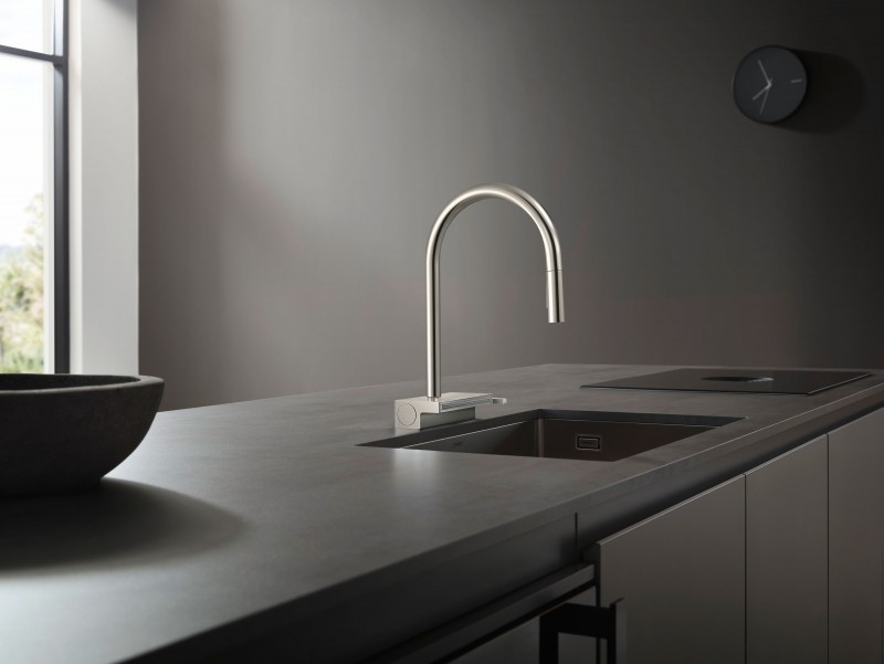 Смеситель для кухни Hansgrohe Aquno Select M81 73831800 Сталь латунь