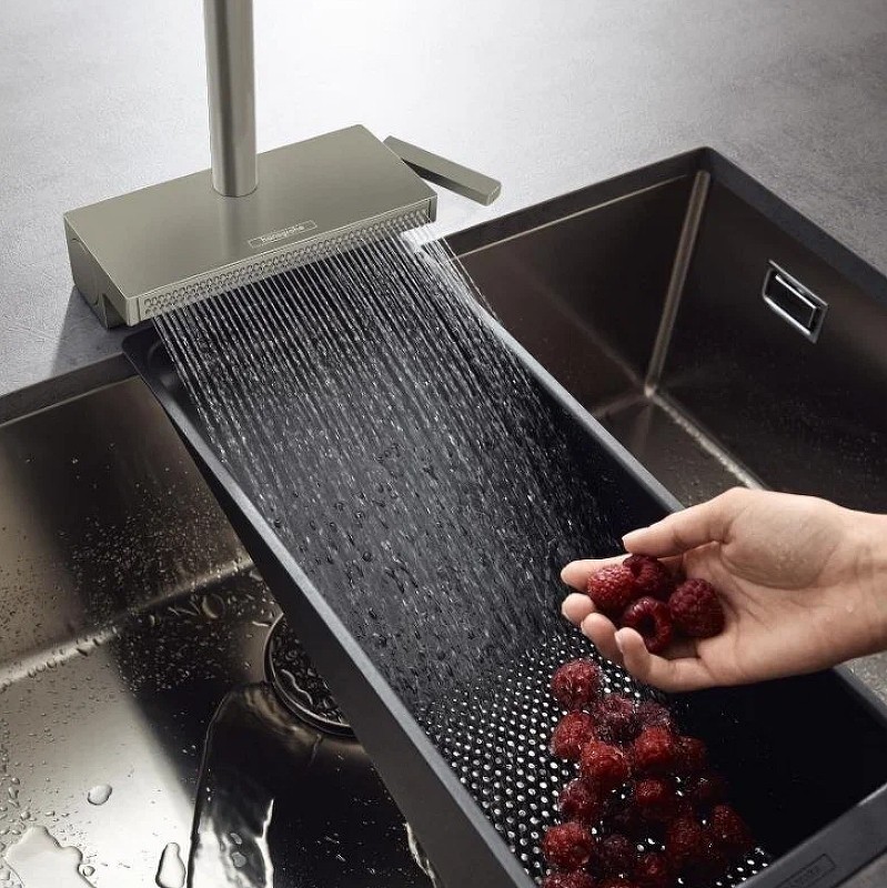 Смеситель для кухни Hansgrohe Aquno Select M81 73831800 Сталь латунь