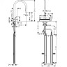 Смеситель для кухни Hansgrohe Aquno Select M81 73831800 Сталь латунь