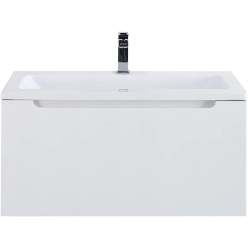 Тумба под раковину BelBagno Etna-M 80 ETNA-M-800/380-1C-SO-BL подвесная Bianco Lucido МДФ / ЛДСП