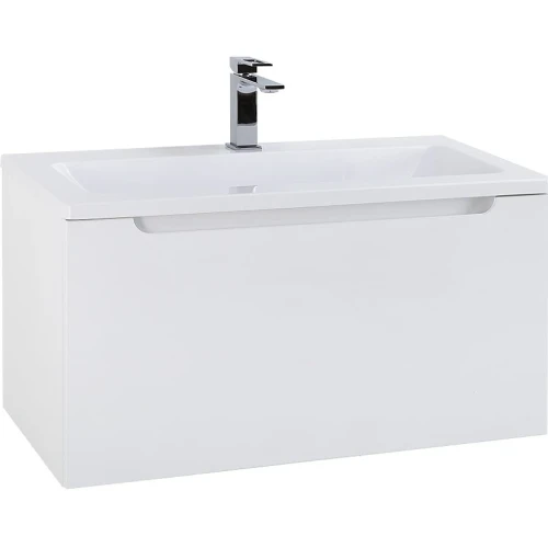 Тумба под раковину BelBagno Etna-M 80 ETNA-M-800/380-1C-SO-BL подвесная Bianco Lucido МДФ / ЛДСП